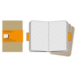 Записная книжка Moleskine Cahier (в линейку, 3 шт.), Large, бежевая Записная книжка Moleskine Cahier (в линейку, 3 шт.), Large, бежевая
