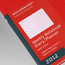 Еженедельник Moleskine Classic (2012), Large, красный Еженедельник Moleskine Classic (2012), Large, красный