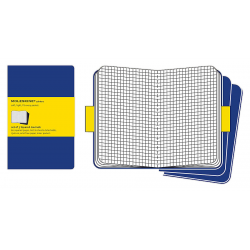 Записная книжка Moleskine Cahier (в клетку, 3 шт.), Large, синяя Записная книжка Moleskine Cahier (в клетку, 3 шт.), Large, синяя