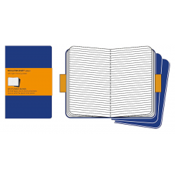 Записная книжка Moleskine Cahier (в линейку, 3 шт.), Large, синяя Записная книжка Moleskine Cahier (в линейку, 3 шт.), Large, синяя