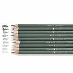 Набор чёрнографитовых карандашей Bruno Visconti GraphixPro 2H-6B  (9 шт.)
