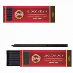 KOH-I-NOOR Gioconda Уголь искусственный для рисования набор 6 шт. в пластиковой коробке KOH-I-NOOR Gioconda Уголь искусственный для рисования набор 6 шт. в пластиковой коробке