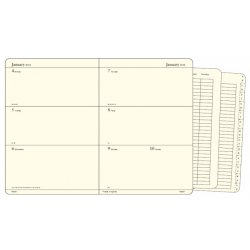 Leuchtturm1917 Еженедельник на 2025 год, неделя на развороте Black (Черный) Medium
