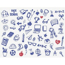 Школа. Лист виниловых наклеек А4 Школа. Лист виниловых наклеек А4