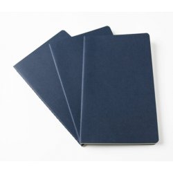 Записная книжка Moleskine Cahier (в клетку, 3 шт.), XLarge, синяя
