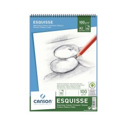 Альбом для графики Canson Esquisse A3 спираль по короткой стороне Альбом для графики Canson Esquisse A3 спираль по короткой стороне