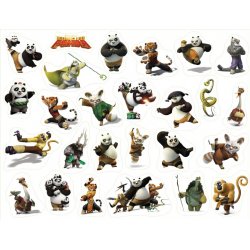 Кунг-фу Панда (Kung Fu Panda). Лист виниловых наклеек А4 Кунг-фу Панда (Kung Fu Panda). Лист виниловых наклеек А4