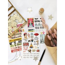 Grand Adventure. Комплект из 3-х листов виниловых наклеек А6 Grand Adventure. Комплект из 3-х листов виниловых наклеек А6