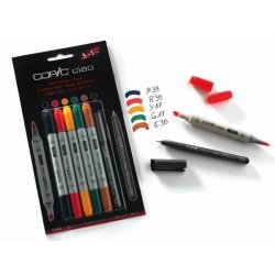Copic Ciao Набор маркеров 6 цветов Hue Colors (x6) Copic Ciao Набор маркеров 6 цветов Hue Colors (x6)