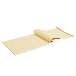 Rhodia Orange A4 Legal Pad Yellow stapled №19 TRAVERS Rhodia Orange A4 Legal Pad Yellow stapled №19 TRAVERS