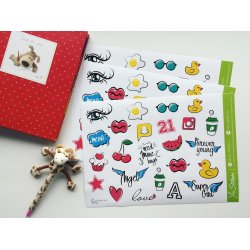 Trendy. Лист виниловых наклеек А4 Trendy. Лист виниловых наклеек А4