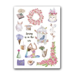 Spring. Лист виниловых наклеек А6 Spring. Лист виниловых наклеек А6