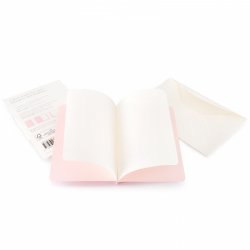 Почтовый набор Moleskine Note Card (нелинованная записная книжка и конверт), Pocket, голубой