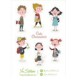 Friends. Лист виниловых наклеек А6 Friends. Лист виниловых наклеек А6