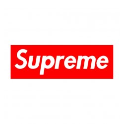 Supreme. Одиночная наклейка А6