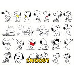 Снупи (Snoopy). Лист виниловых наклеек А4 Снупи (Snoopy). Лист виниловых наклеек А4