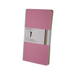 Записная книжка Moleskine Volant (нелинованная, 2 шт.), Large, розовая