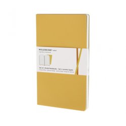 Записная книжка Moleskine Volant (в линейку, 2 шт.), Large, желтая