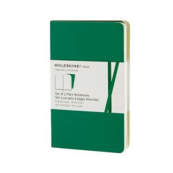 Записная книжка Moleskine Volant (в линейку, 2 шт.), XSmall, зеленая