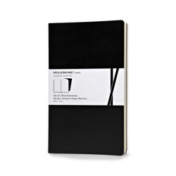 Записная книжка Moleskine Volant (нелинованная, 2 шт.), Large, черная Записная книжка Moleskine Volant (нелинованная, 2 шт.), Large, черная