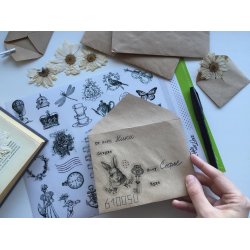 Mail art - 4. Лист виниловых наклеек А4 Mail art - 4. Лист виниловых наклеек А4