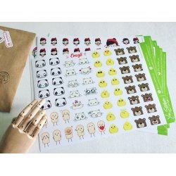 Emoji_Зверюшки. Лист виниловых наклеек А4 Emoji_Зверюшки. Лист виниловых наклеек А4
