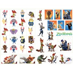 Зверополис (Zootopia). Лист виниловых наклеек А4 Зверополис (Zootopia). Лист виниловых наклеек А4